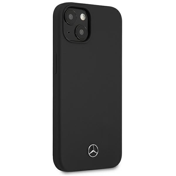 Mercedes silikoninis dėklas iPhone 13 mini – juodas