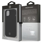 Mercedes silikoninis dėklas iPhone 13 mini – juodas