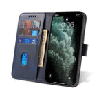 Magnetinis atverčiamas dėklas Poco M4 Pro 5G – mėlynas -- Xiaomi Poco M4 Pro