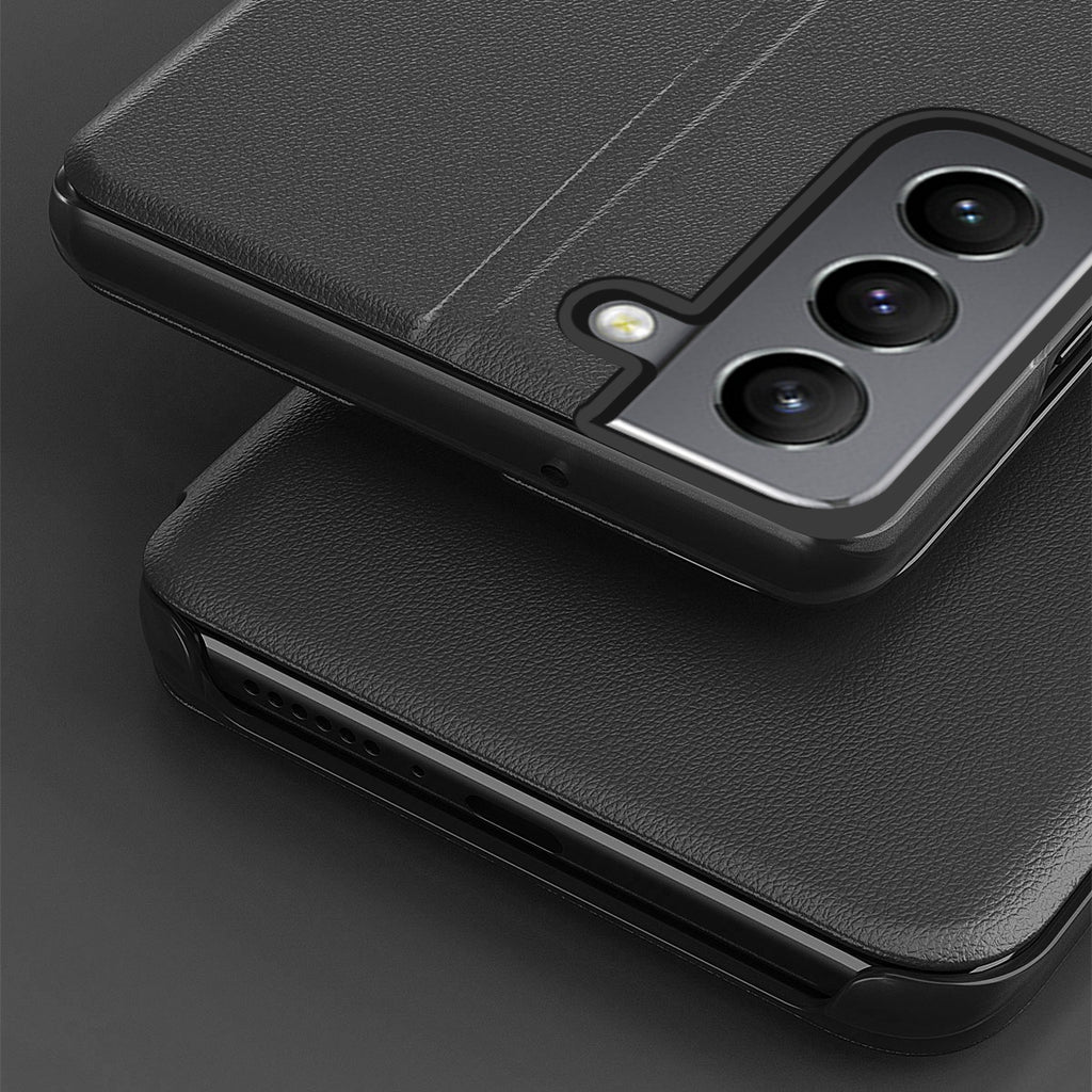 Eco Leather View Case dėklas Samsung Galaxy S22 Plus – mėlynas -- Samsung Galaxy S22+