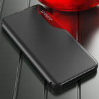 Eco Leather View Case dėklas Samsung Galaxy S22 Plus – mėlynas -- Samsung Galaxy S22+