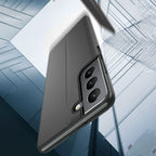 Eco Leather View Case dėklas Samsung Galaxy S22 Plus – mėlynas -- Samsung Galaxy S22+