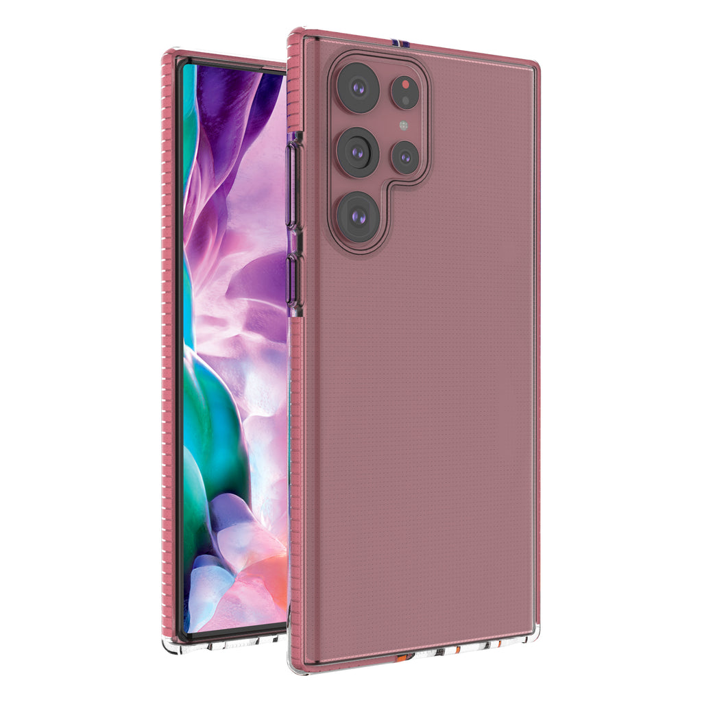 TPU dėklas Samsung Galaxy S22 Ultra – šviesiai rožinis -- Samsung Galaxy S22 Ultra