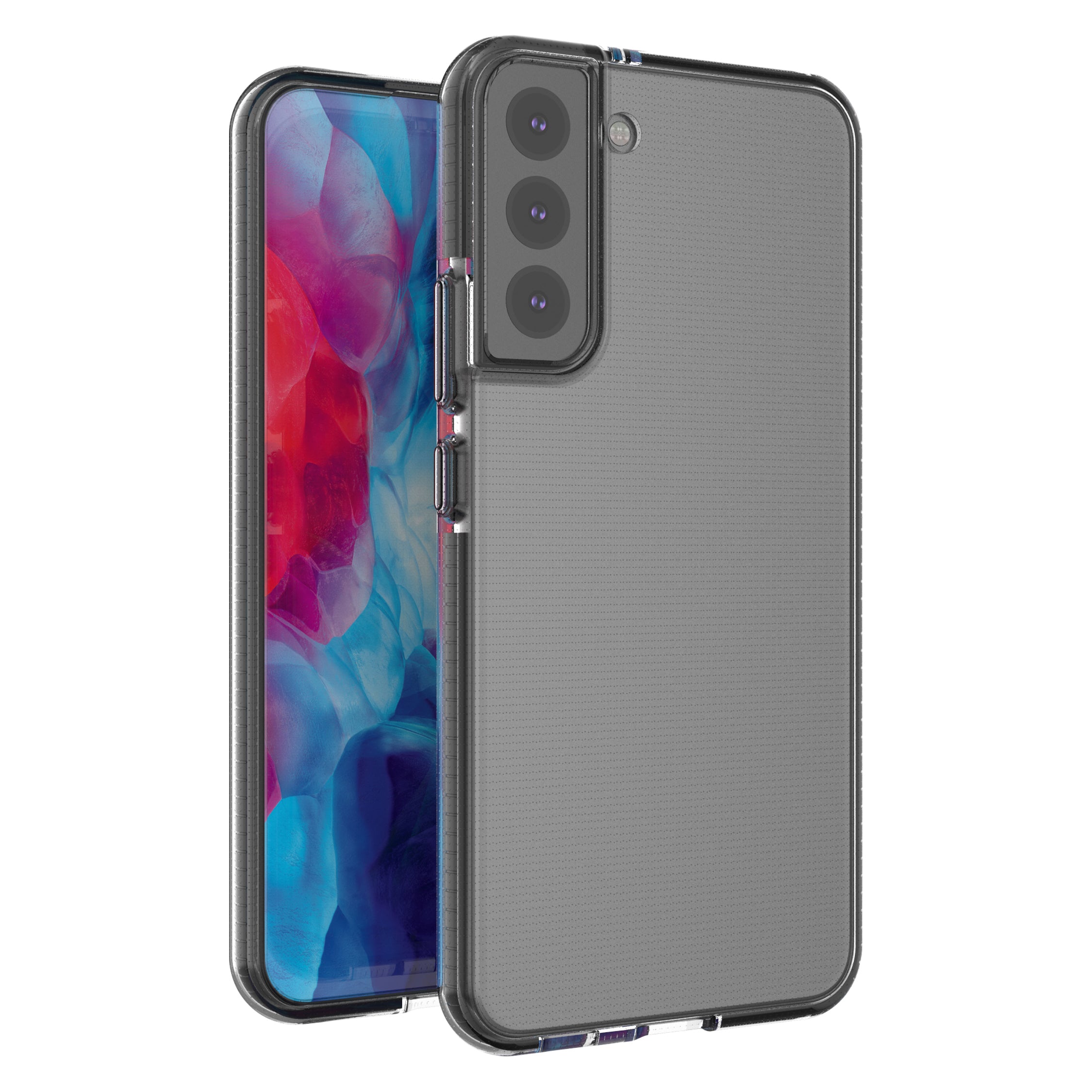 Spring Case gelinis dėklas Samsung Galaxy S22+ – juodas -- Samsung Galaxy S22+