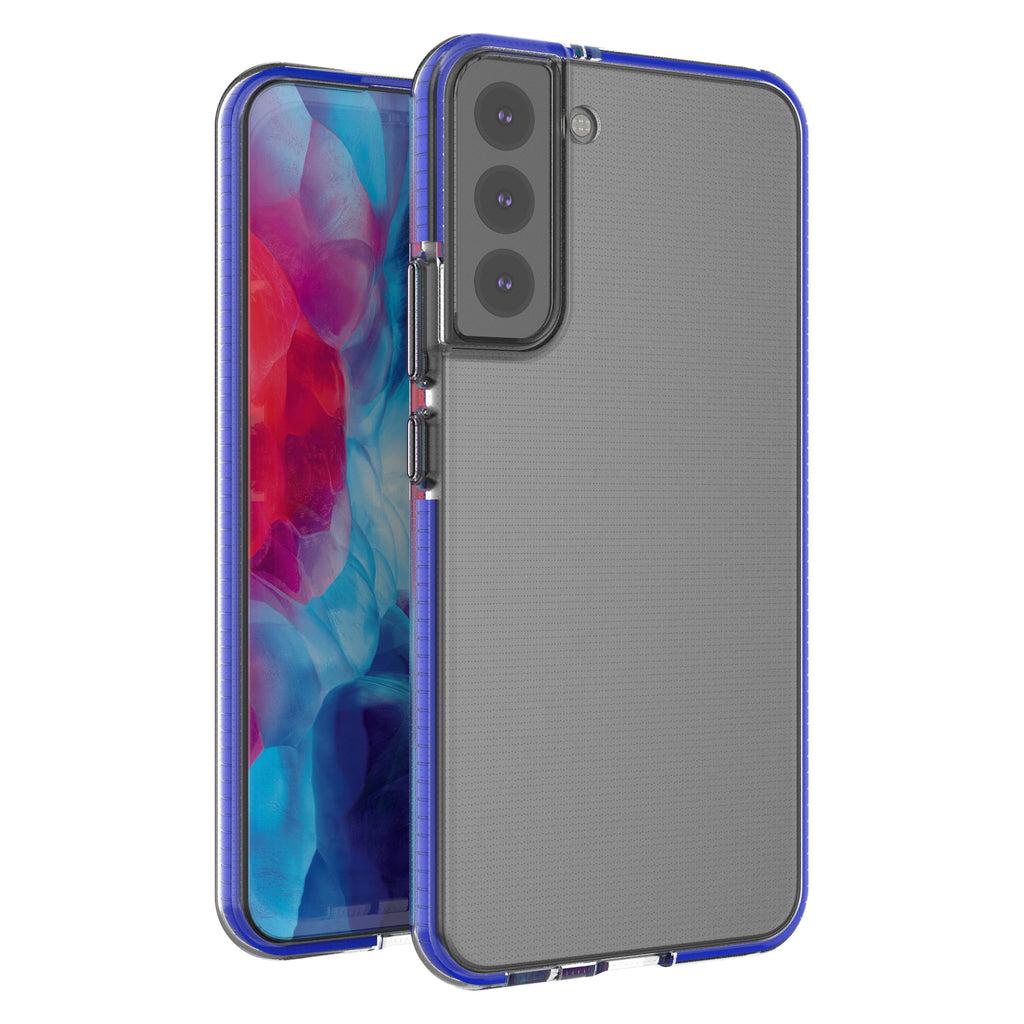 Skaidrus gelinis dėklas Samsung Galaxy S22+ – tamsiai mėlynas -- Samsung Galaxy S22+