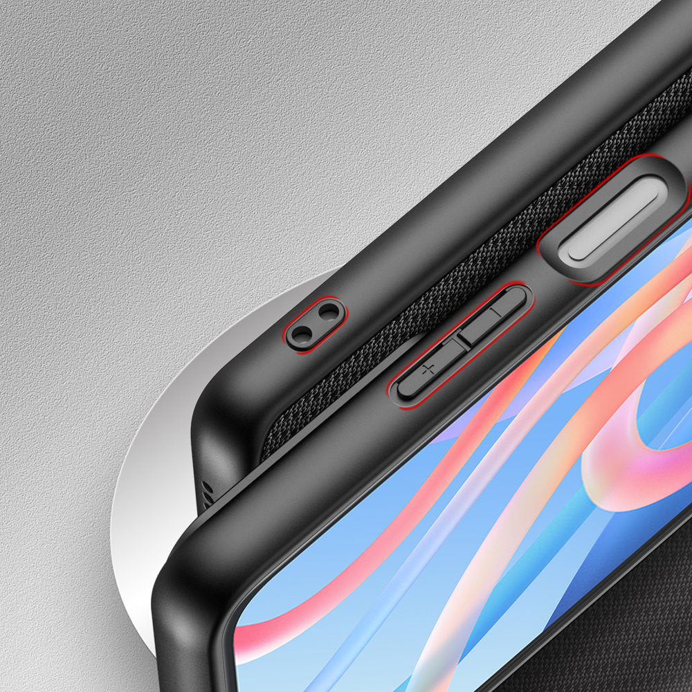 Dux Ducis Fino nailoninis dėklas Poco M4 Pro 5G – juodas -- Xiaomi Poco M4 Pro