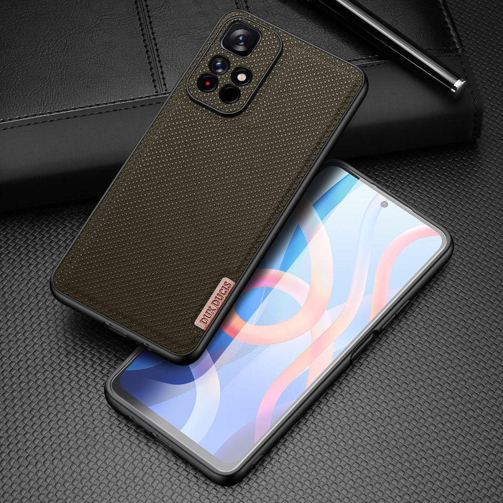 Dux Ducis Fino nailoninis dėklas Poco M4 Pro 5G – žalias -- Xiaomi Poco M4 Pro