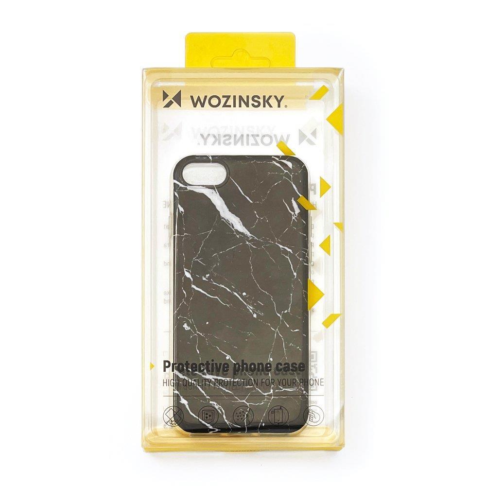 Wozinsky Marble TPU dėklas Samsung Galaxy A73 – juodas -- Samsung Galaxy A73