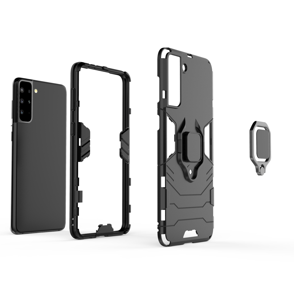 Ring Armor dėklas Samsung Galaxy S22/S22+ – juodas -- Samsung Galaxy S22+