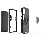 Ring Armor dėklas Samsung Galaxy A03s – juodas -- Samsung Galaxy A03s