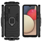 Ring Armor dėklas Samsung Galaxy A03s – juodas -- Samsung Galaxy A03s