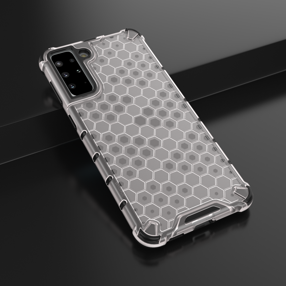 Šarvuotas „Honeycomb“ dėklas Samsung Galaxy S22+ – skaidrus -- Samsung Galaxy S22+