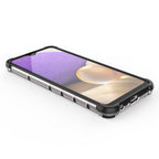 Korėto rašto šarvuotas dėklas Galaxy A03s – juodas -- Samsung Galaxy A03s