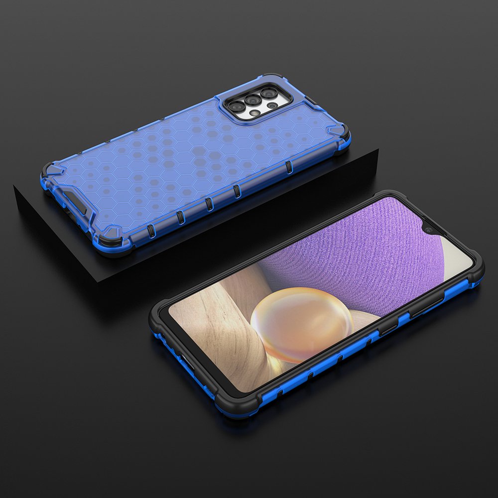 Šarvuotas dėklas Samsung Galaxy A03s – mėlynas -- Samsung Galaxy A03s