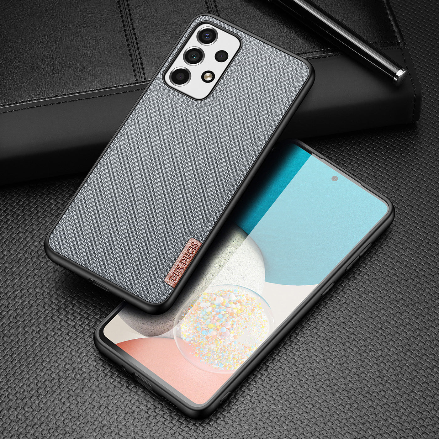 Dux Ducis Fino nailoninis dėklas Samsung Galaxy A73 – mėlynas -- Samsung Galaxy A73