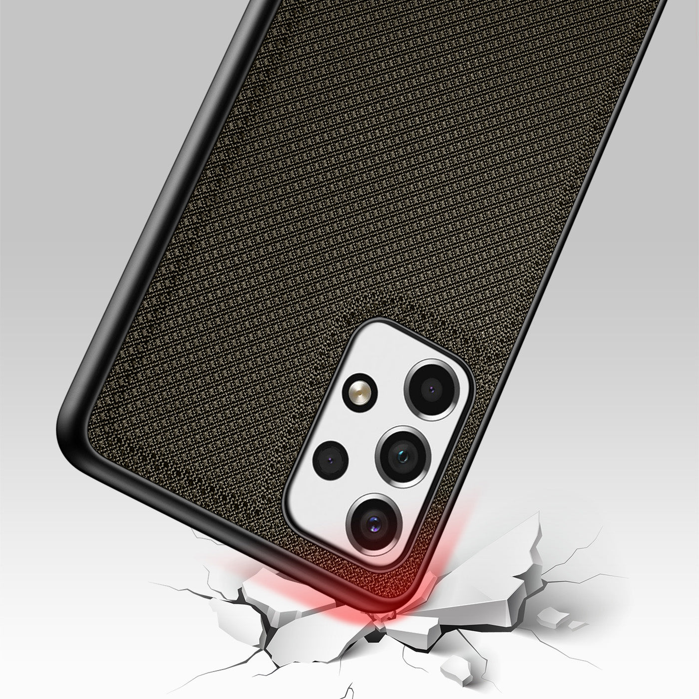 Dux Ducis Fino nailoninis dėklas Samsung Galaxy A73 – žalias -- Samsung Galaxy A73