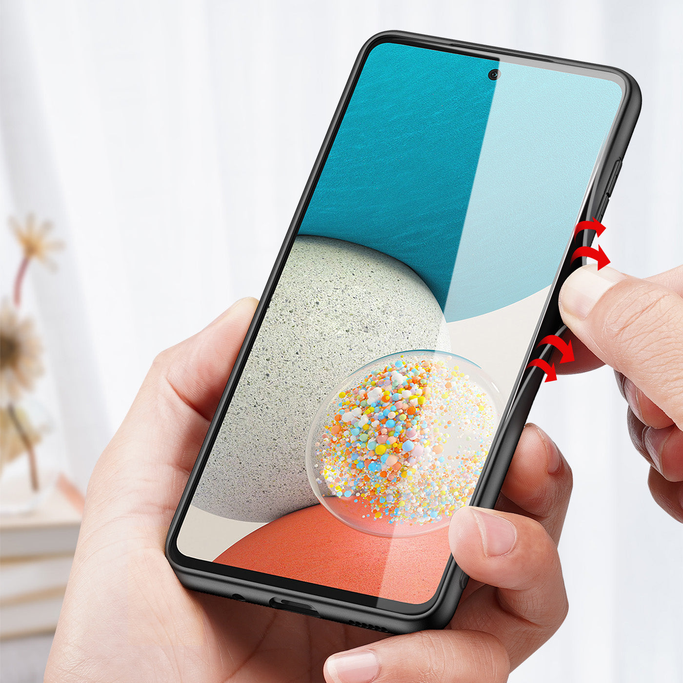 Dux Ducis Fino nailoninis dėklas Samsung Galaxy A73 – žalias -- Samsung Galaxy A73