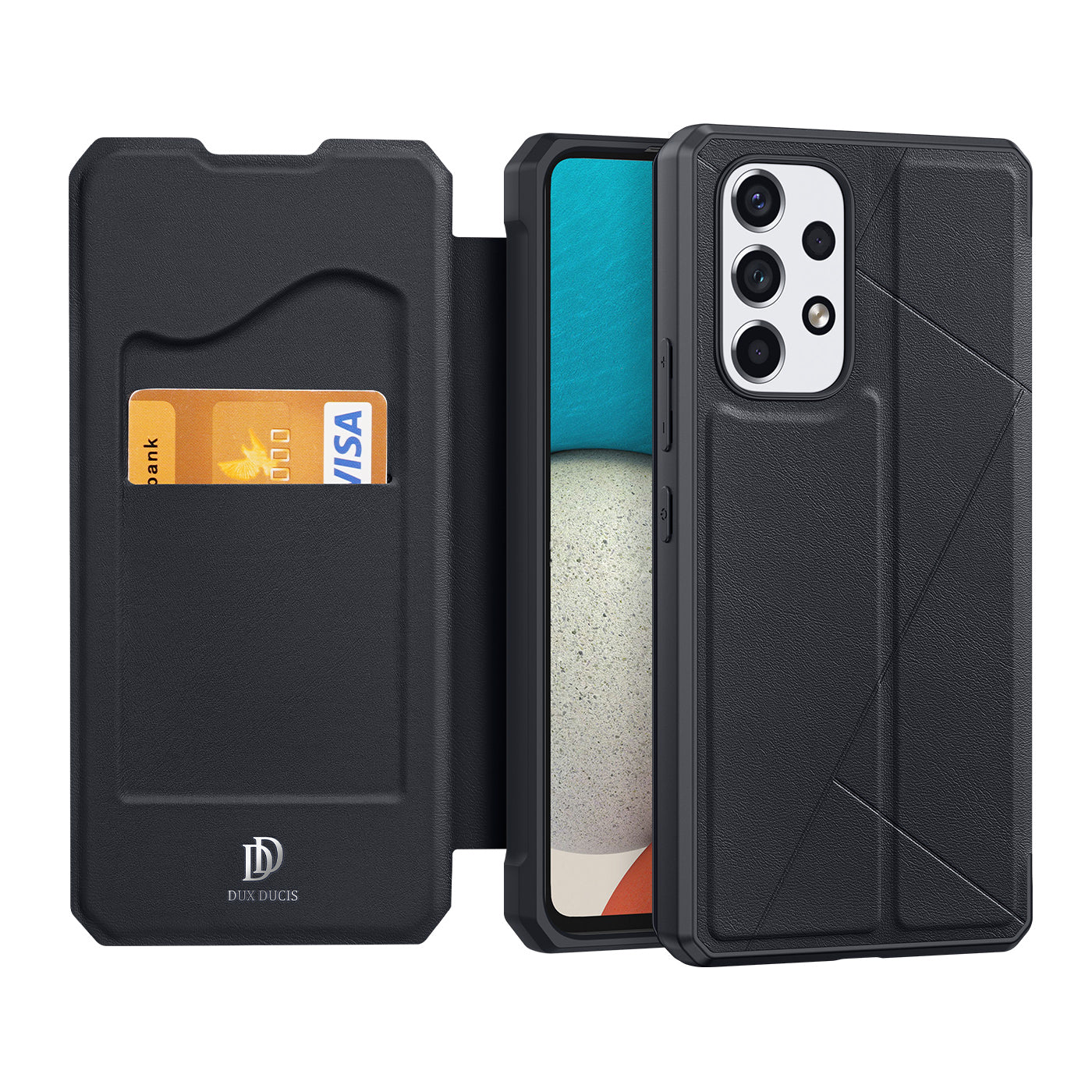 Dux Ducis Skin X dėklas Samsung Galaxy A73 – juodas -- Samsung Galaxy A73