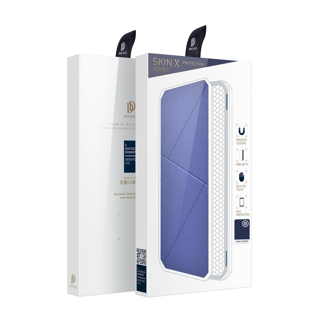 Dux Ducis Skin X atverčiamas dėklas Samsung Galaxy A73 – mėlynas -- Samsung Galaxy A73