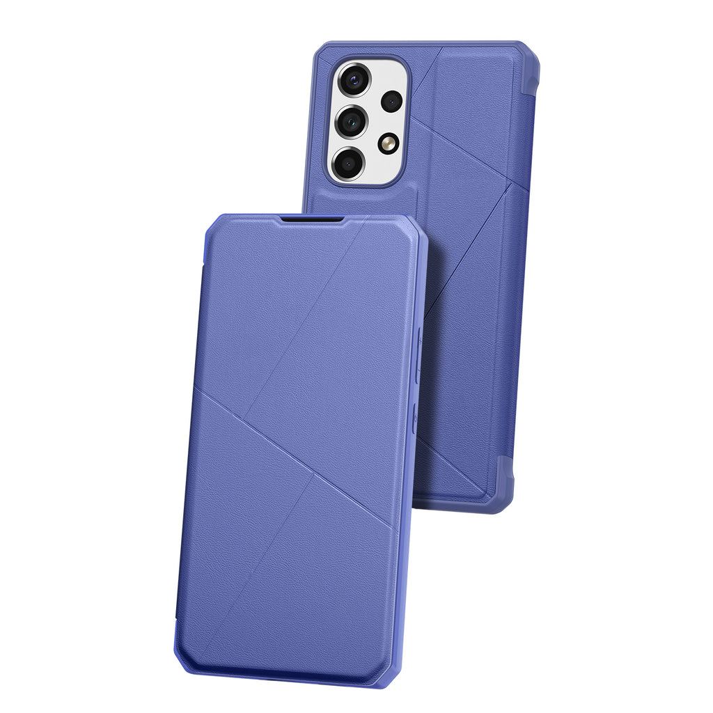 Dux Ducis Skin X atverčiamas dėklas Samsung Galaxy A73 – mėlynas -- Samsung Galaxy A73