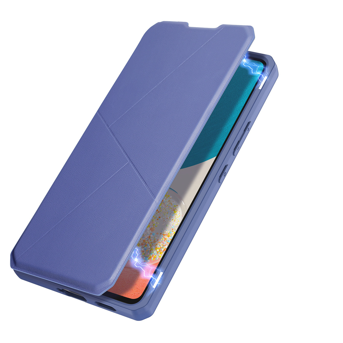 Dux Ducis Skin X atverčiamas dėklas Samsung Galaxy A73 – mėlynas -- Samsung Galaxy A73