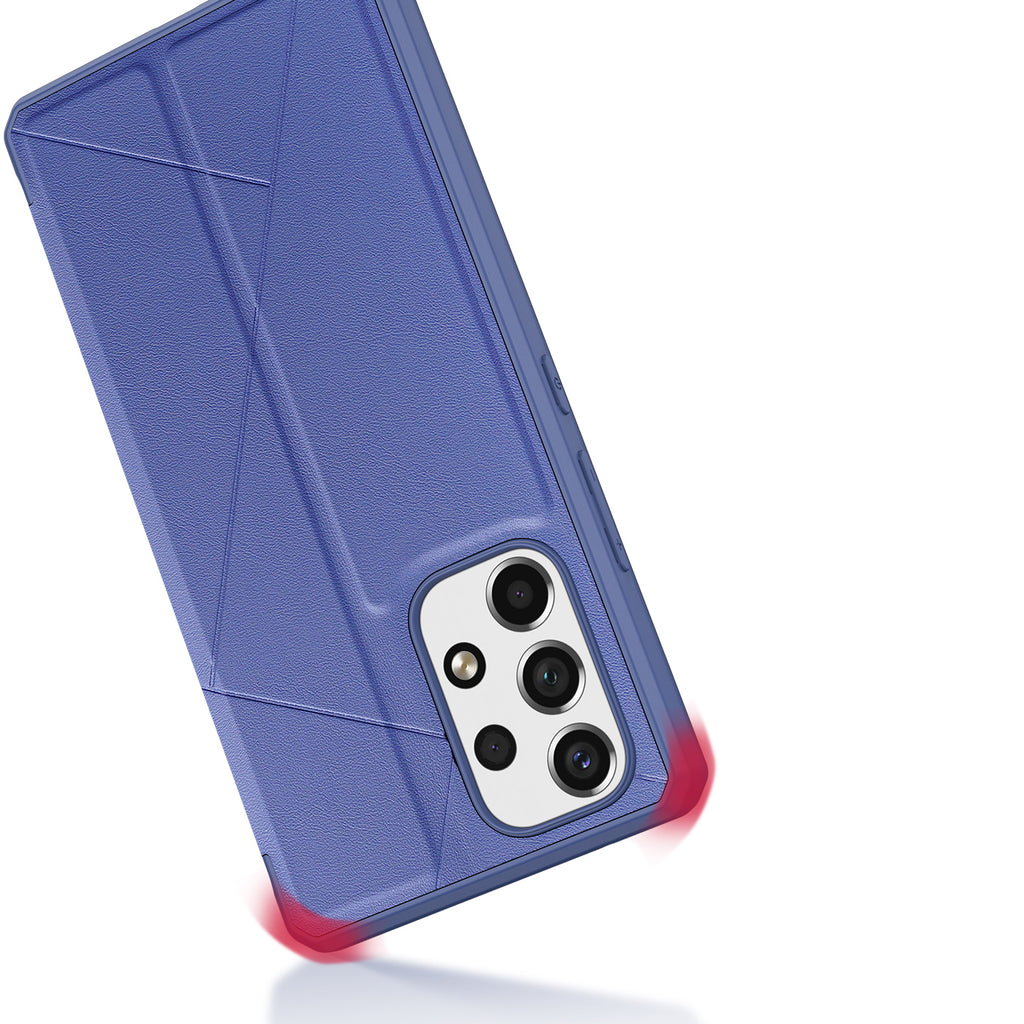 Dux Ducis Skin X atverčiamas dėklas Samsung Galaxy A73 – mėlynas -- Samsung Galaxy A73