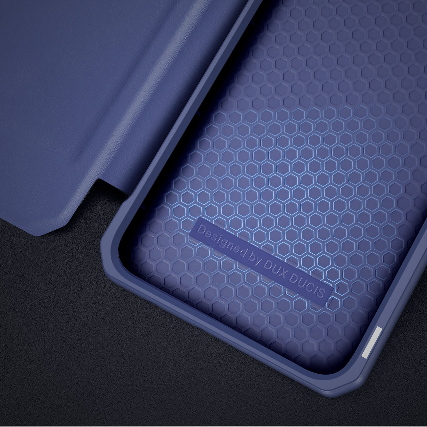 Dux Ducis Skin X atverčiamas dėklas Samsung Galaxy A73 – mėlynas -- Samsung Galaxy A73