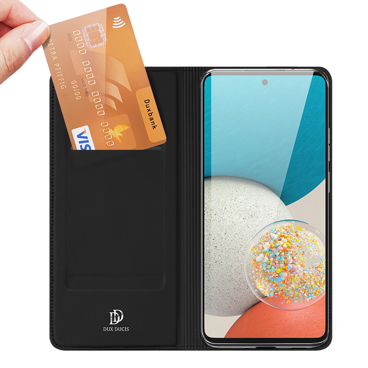 Dux Ducis Skin Pro dėklas Samsung Galaxy A73 – juodas -- Samsung Galaxy A73
