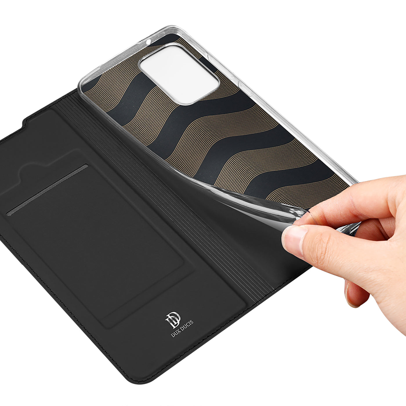 Dux Ducis Skin Pro dėklas Samsung Galaxy A73 – juodas -- Samsung Galaxy A73