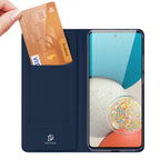 Dux Ducis Skin Pro atverčiamas dėklas Galaxy A73 – mėlynas -- Samsung Galaxy A73