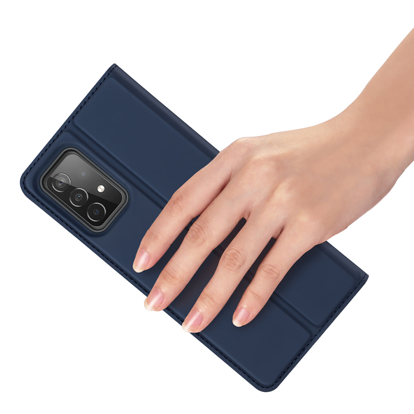 Dux Ducis Skin Pro atverčiamas dėklas Galaxy A73 – mėlynas -- Samsung Galaxy A73