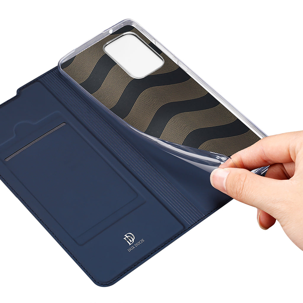 Dux Ducis Skin Pro atverčiamas dėklas Galaxy A73 – mėlynas -- Samsung Galaxy A73
