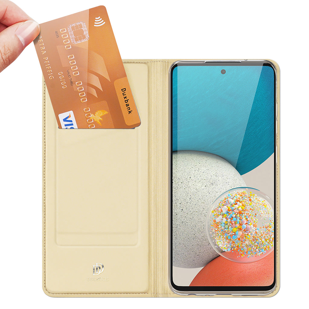 Dux Ducis Skin Pro dėklas Samsung Galaxy A73 – auksinis -- Samsung Galaxy A73