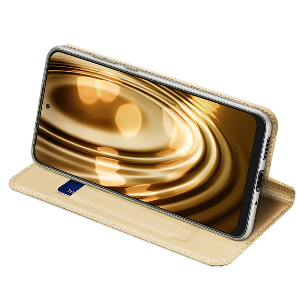 Dux Ducis Skin Pro dėklas Samsung Galaxy A73 – auksinis -- Samsung Galaxy A73