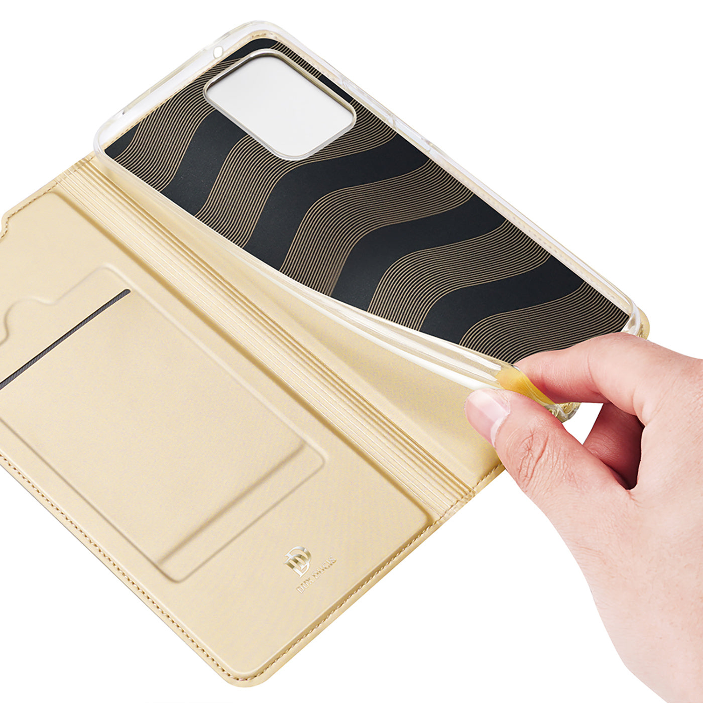 Dux Ducis Skin Pro dėklas Samsung Galaxy A73 – auksinis -- Samsung Galaxy A73