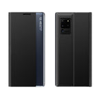 Dėklas su atvartu ir stovu Samsung Galaxy A73 – juodas -- Samsung Galaxy A73
