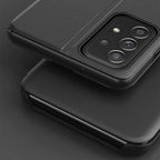 Eco Leather View dėklas Samsung Galaxy A73 – mėlynas -- Samsung Galaxy A73