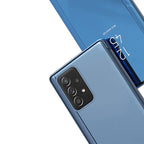 Clear View dėklas Samsung Galaxy A73 – rožinis -- Samsung Galaxy A73