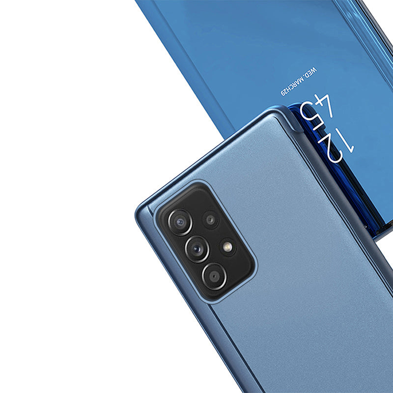 Clear View Case atverčiamas dėklas Samsung Galaxy A73 – juodas -- Samsung Galaxy A73