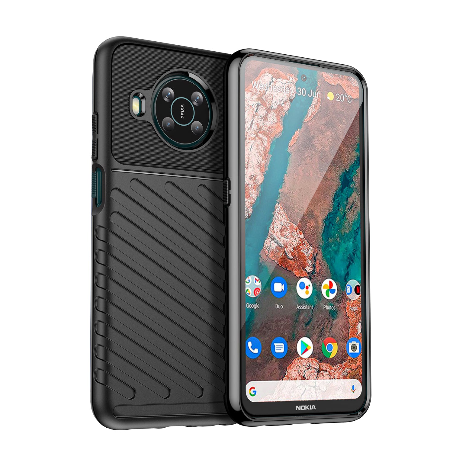 Thunder Case lankstus armored dangtelis Nokia X100 juodas -- Nokia X100
