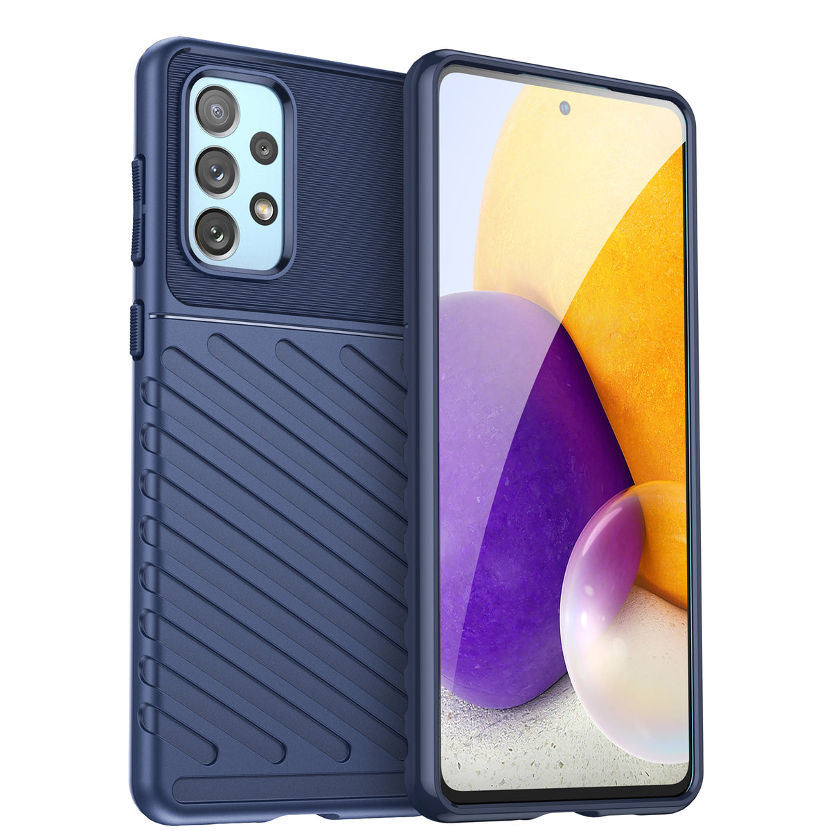 Thunder Case TPU dėklas Samsung Galaxy A73 – mėlynas -- Samsung Galaxy A73