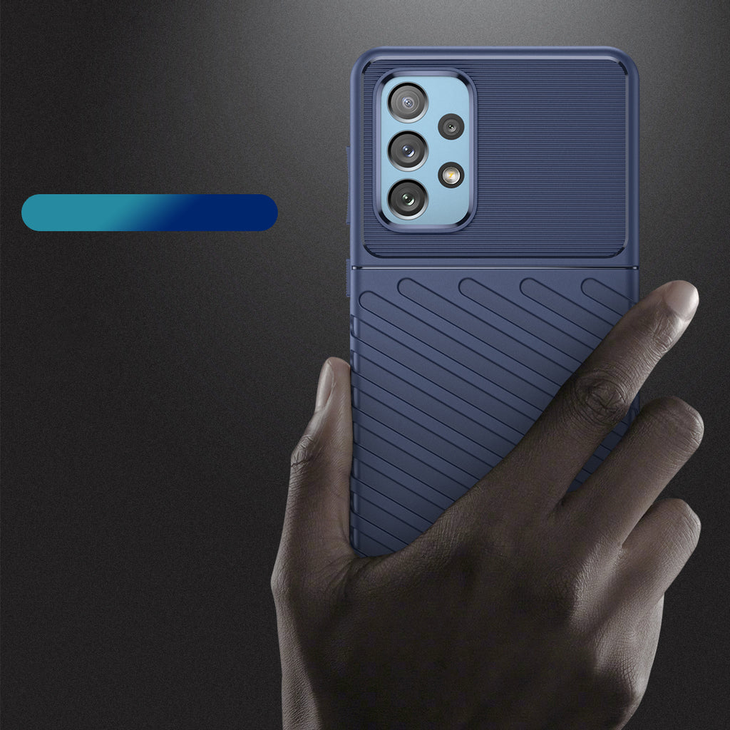 Thunder Case TPU dėklas Samsung Galaxy A73 – mėlynas -- Samsung Galaxy A73