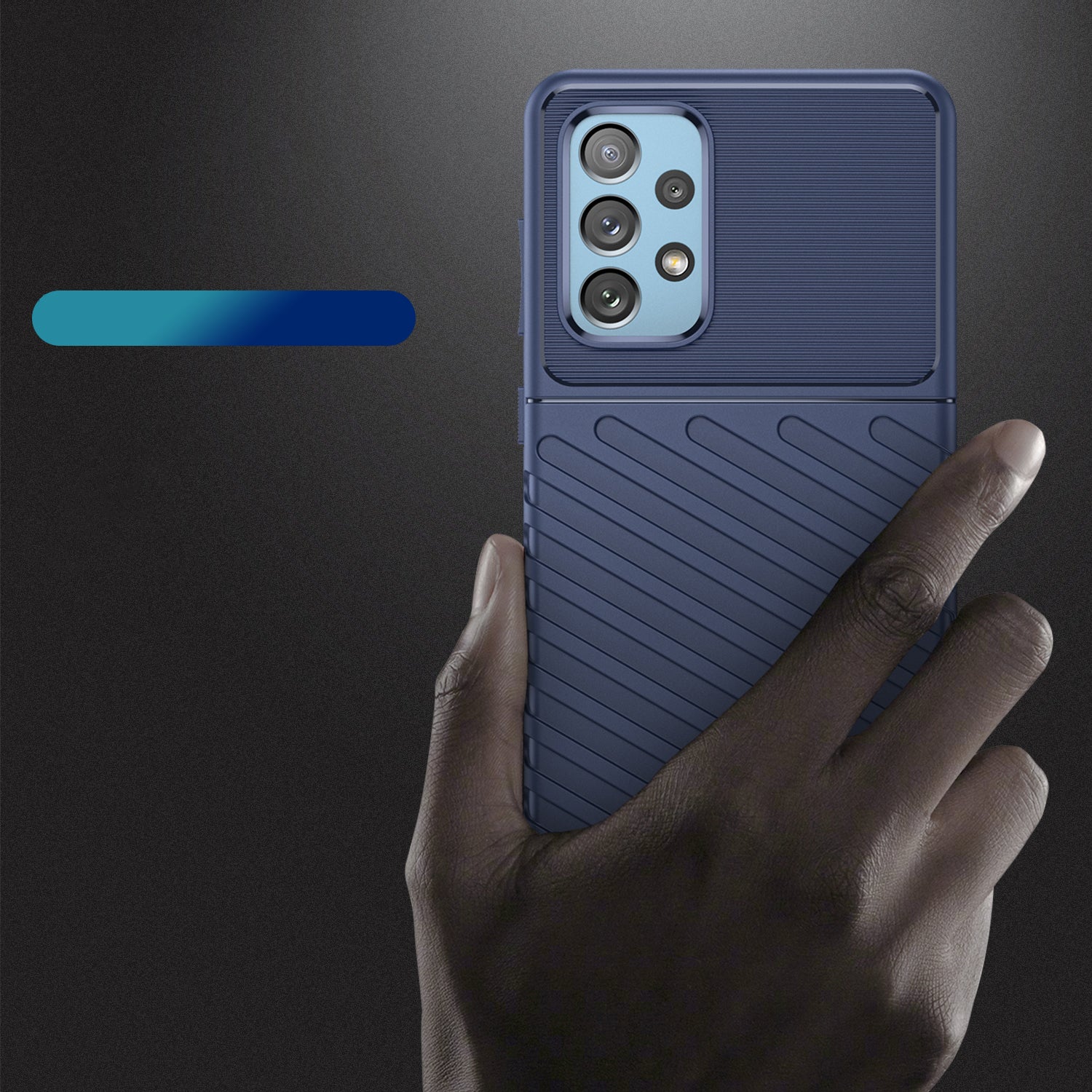Thunder Case TPU dėklas Samsung Galaxy A73 – mėlynas -- Samsung Galaxy A73