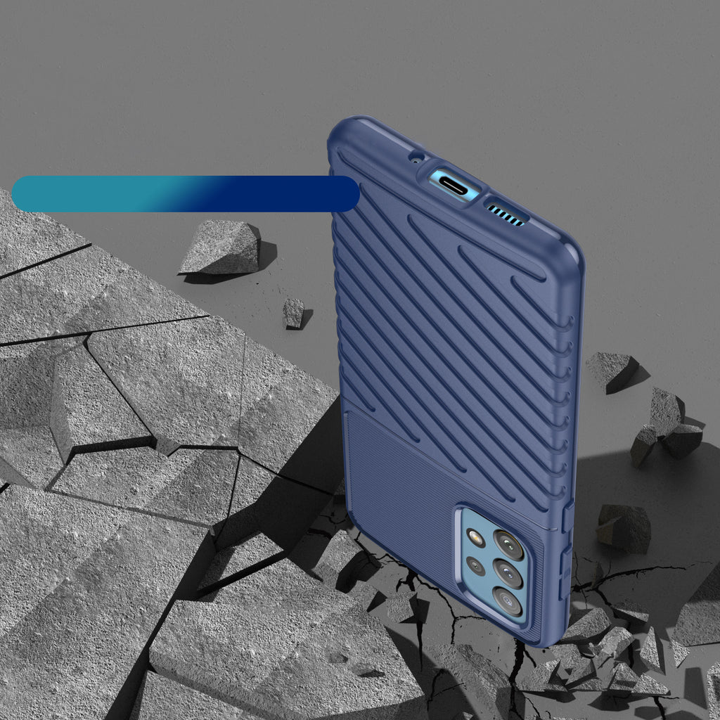 Thunder Case TPU dėklas Samsung Galaxy A73 – mėlynas -- Samsung Galaxy A73
