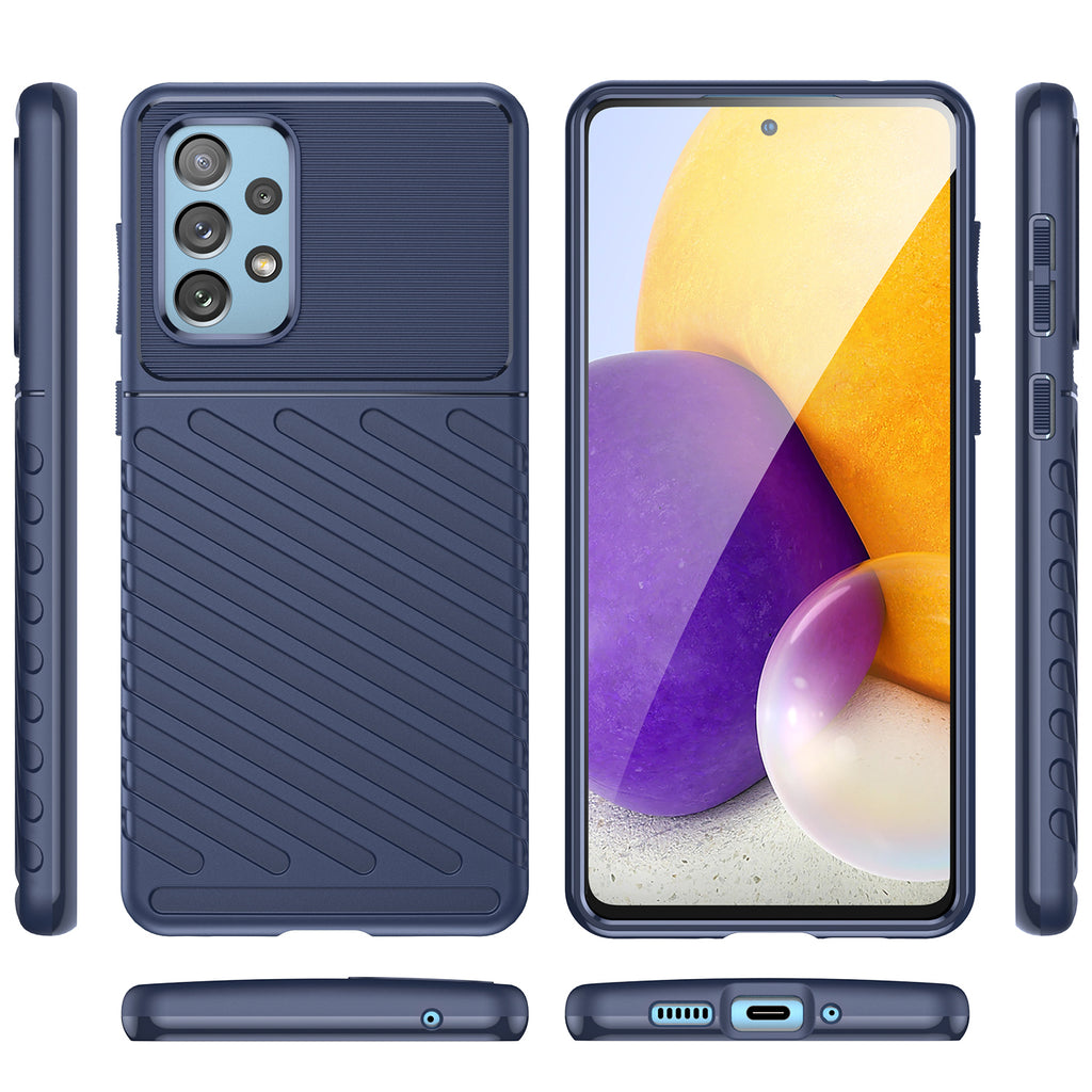 Thunder Case TPU dėklas Samsung Galaxy A73 – mėlynas -- Samsung Galaxy A73