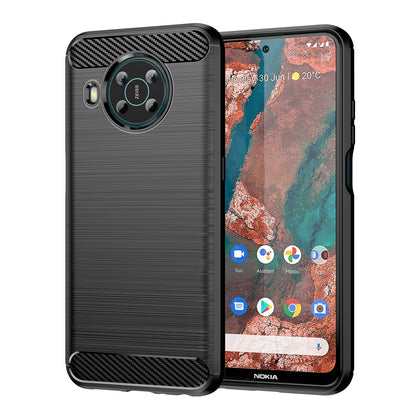 Carbon Case Flexible dangtelis Nokia X100 juodas -- Nokia X100