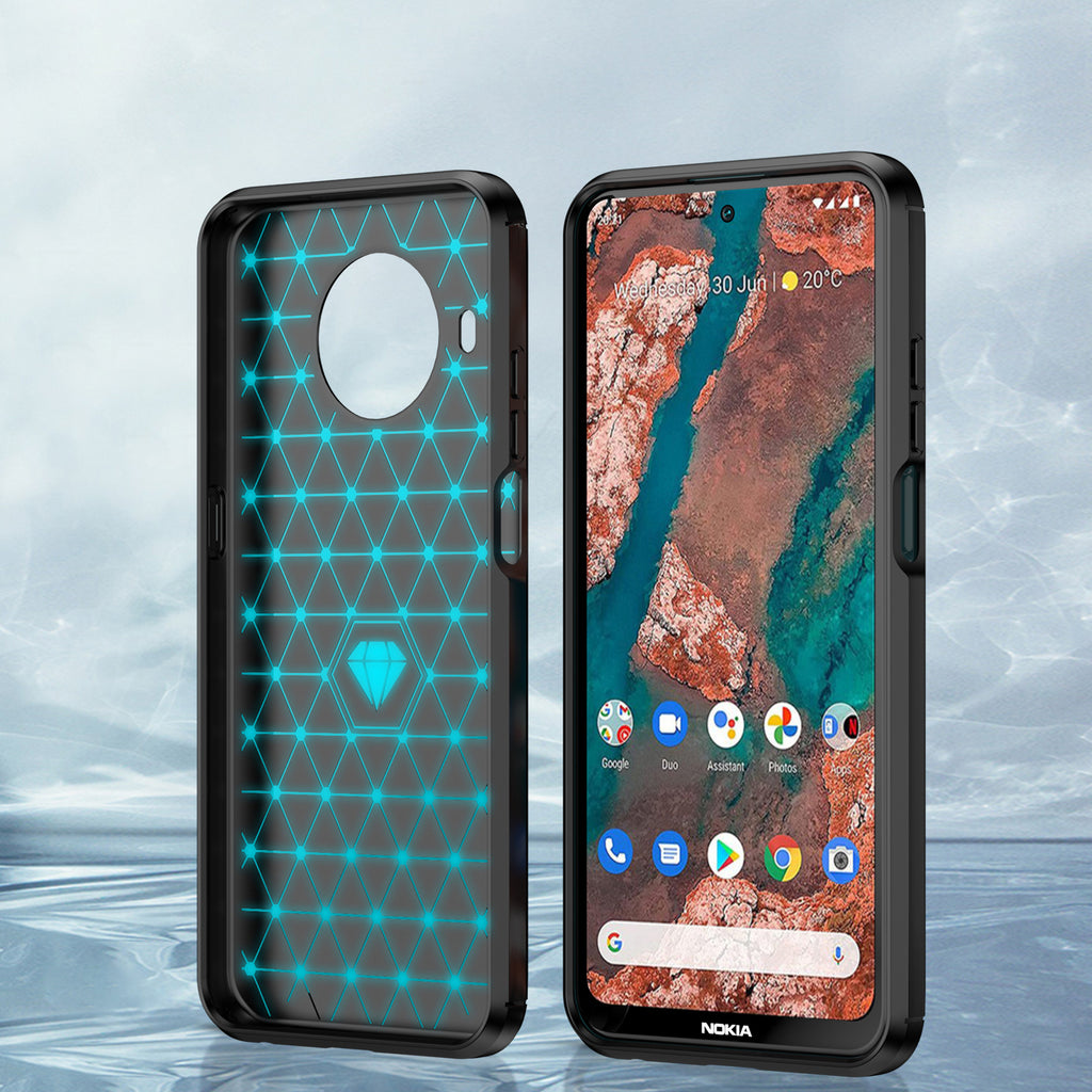 Carbon Case Flexible dangtelis Nokia X100 juodas -- Nokia X100