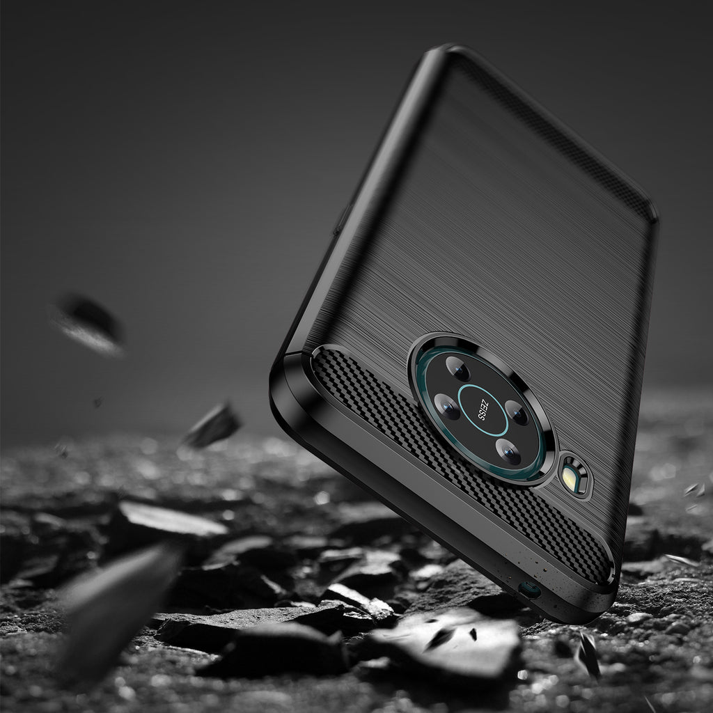 Carbon Case Flexible dangtelis Nokia X100 juodas -- Nokia X100