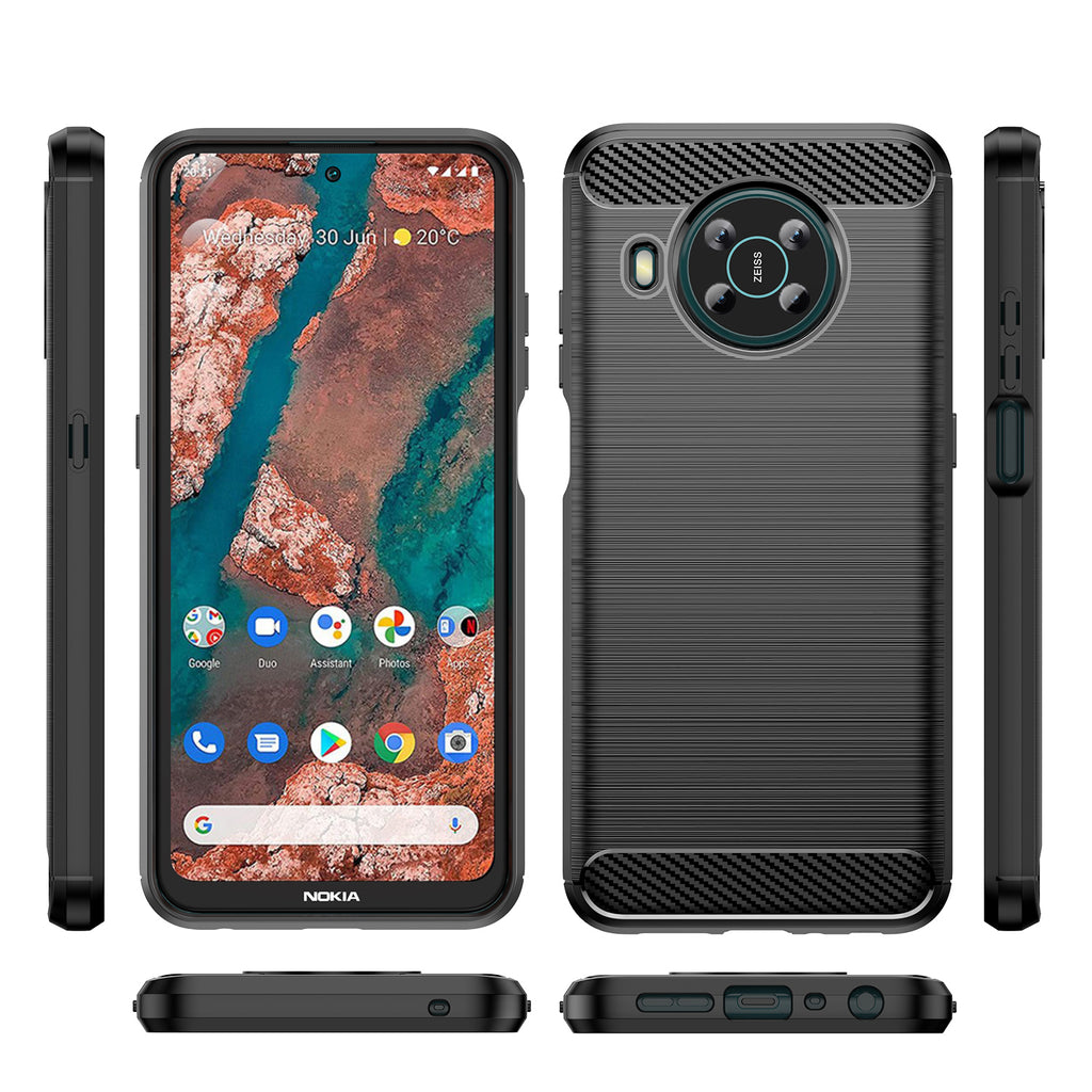 Carbon Case Flexible dangtelis Nokia X100 juodas -- Nokia X100