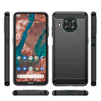 Carbon Case Flexible dangtelis Nokia X100 juodas -- Nokia X100